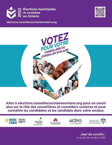 Élections municipales et scolaires de 2022 en Ontario - Affiche 3 - 8,5 x 11 - Vignette